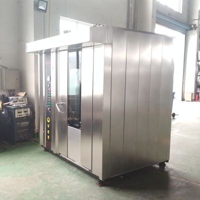 1300 kg Capacité -3N380V 32 plateaux Fuel diesel four rotatif pour cuisson des aliments à Shanghai