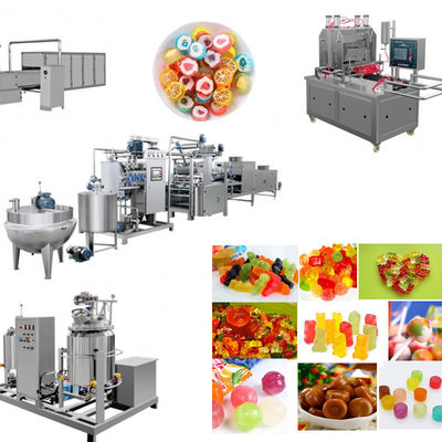Machine à faire des bonbons à base de gelée de fruits à mixeur semi-automatique avec dépôt automatique de bonbons