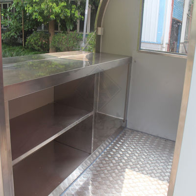 Vendeuse automatique de Sancks Street huile de cuisson Alugo Food Truck conduite de voiture mobile de cuisson