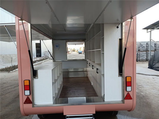 Longue durée de vie Vente au détail Voiture mobile de nourriture Vêtements de rue Magasin de remorque Pizza chaude