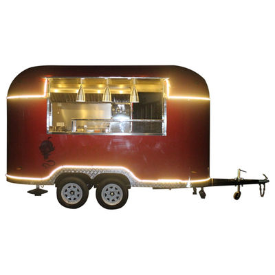 Burger Truck Fast Food Van avec panier de donuts de cuisine complète Vente mobile 2300*1750*2100 mm