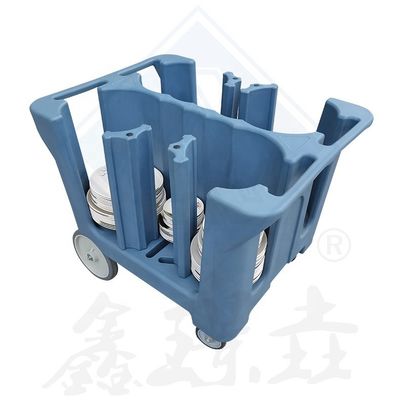 Chariot de collecte de plateaux de couleur personnalisé pour l'efficacité et l'organisation des restaurants