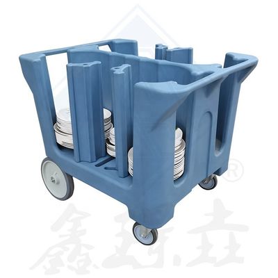 Chariot de collecte de plateaux de couleur personnalisé pour l'efficacité et l'organisation des restaurants