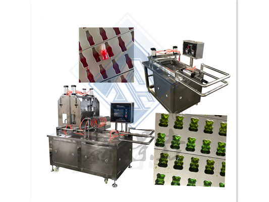 Jelly Candy Bean Depositor Bear Small Gummy Machine semi-automatique pour faire des bonbons 1900*980*1700