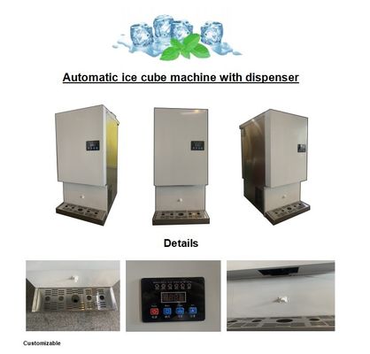200 kg de capacité de stockage de glace Cube Ice Maker avec distributeur automatique et sortie de glace
