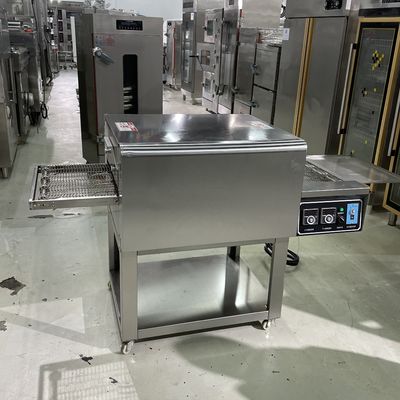 Un seul four 380V Transporteur commercial automatique Forneau à pizza Idéal pour la production de pizzeria