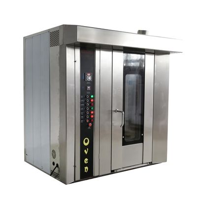 Source d'alimentation Équipement de boulangerie de pain à gaz 32 plateaux four rotatif machine à cuire commerciale