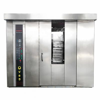 Source d'alimentation Équipement de boulangerie de pain à gaz 32 plateaux four rotatif machine à cuire commerciale