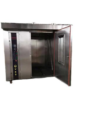 Source d'alimentation Équipement de boulangerie de pain à gaz 32 plateaux four rotatif machine à cuire commerciale
