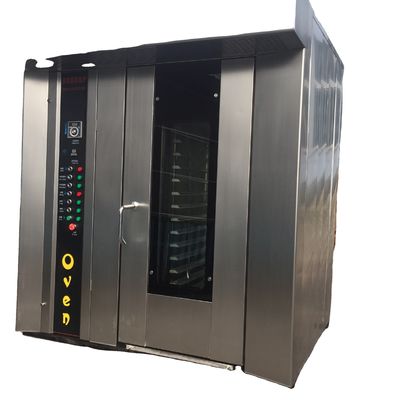 Source d'alimentation Équipement de boulangerie de pain à gaz 32 plateaux four rotatif machine à cuire commerciale
