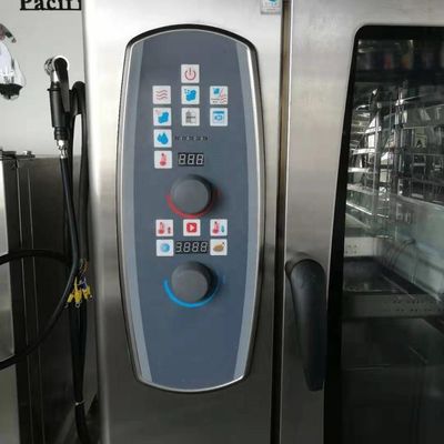 Cuisinier à convection à gaz à 8 plateaux pour la cuisson du pain français, certifié CE et d'une puissance de 18,6 kW