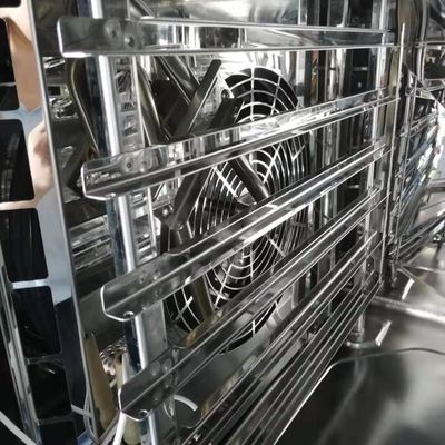 Cuisinier à convection à gaz à 8 plateaux pour la cuisson du pain français, certifié CE et d'une puissance de 18,6 kW