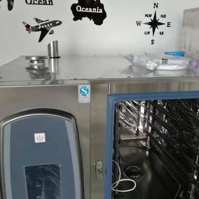 Cuisinier à convection à gaz à 8 plateaux pour la cuisson du pain français, certifié CE et d'une puissance de 18,6 kW