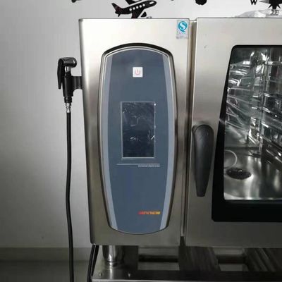 Cuisinier à convection à gaz à 8 plateaux pour la cuisson du pain français, certifié CE et d'une puissance de 18,6 kW