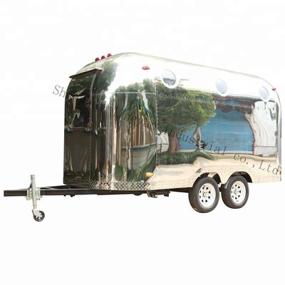 Cuisine personnalisée sur la route Go Wheel Crepe Food Cart pour les hôtels et les camions-remorqueurs