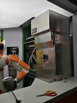 Dispenser automatique de glace en acier inoxydable 500 kg avec distributeur d'eau Moon Ice Maker