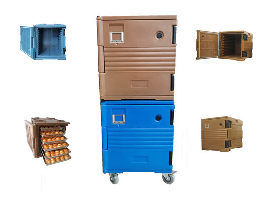 Porteur de boîte de stockage alimentaire avec casque gris LLDPE Porteur électrique de chauffage alimentaire