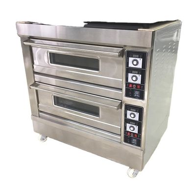 Fonction de machines à pâtisserie électrique gâteau à gaz four à pizza avec compétitif et 3 decks 9 plateaux