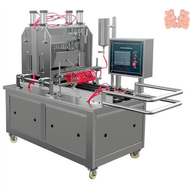 Machine de dépôt de gomme de banane de framboise en acier inoxydable pour la fabrication rapide de bonbons à la gelée