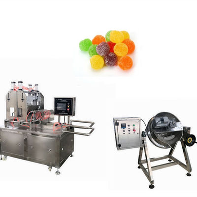 Dépôt de sucre Double couleur machine à gommer Hamburger Pizza Jelly Candy Machinery