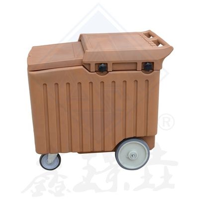 2023 Rotomolding Chariot de collecte de glace en plastique facile à nettoyer et parfait pour le stockage