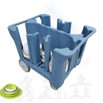 Chariot de service facile à nettoyer pour la collecte organisée des plats dans les cuisines des restaurants