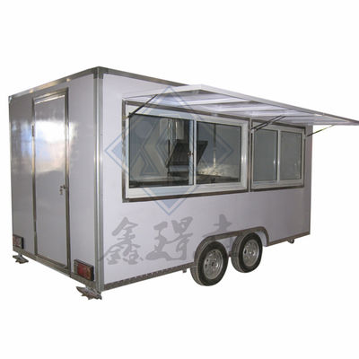 Bar à remorquer remorque de rue camions de nourriture Miami glace de crème galvanisée remorque de nourriture boissons hot dog panier de café pour boulangerie