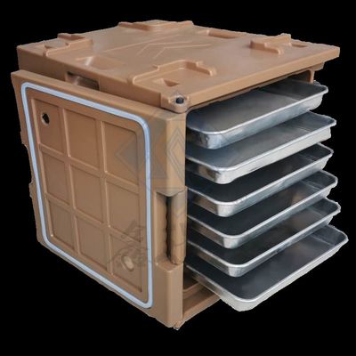 Récipient isolé de 120L pour transport de nourriture chaude avec matériau plastique de rotation écologique