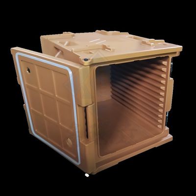 Récipient isolé de 120L pour transport de nourriture chaude avec matériau plastique de rotation écologique
