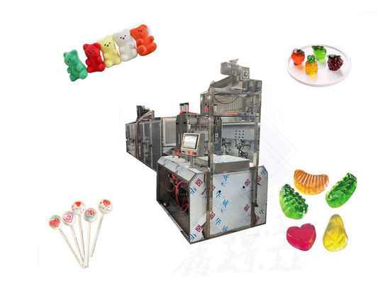 Machine automatique de fabrication de bonbons à base de sucre de type comprimé en sucre de type lollipop d'une capacité de 40 à 50 kg/h