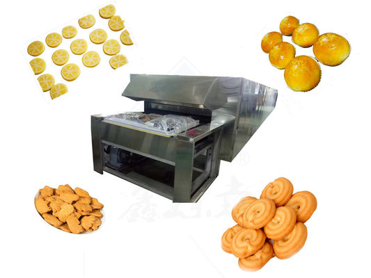 Forneau tunnel de taille moyenne pour cuire des biscuits et des omelettes d'œufs dans un magasin de boissons alimentaires
