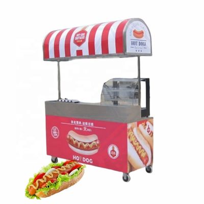 Chariot alimentaire en acier inoxydable pour la viande et les frites Longue durée de vie Chariot à main