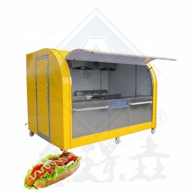 Chariot alimentaire en acier inoxydable pour la viande et les frites Longue durée de vie Chariot à main