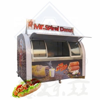 Chariot alimentaire en acier inoxydable pour la viande et les frites Longue durée de vie Chariot à main
