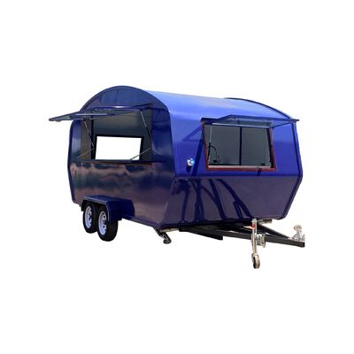 Remorque de crème glacée camion alimentaire mobile avec équipement de cuisine complet et longue durée de vie