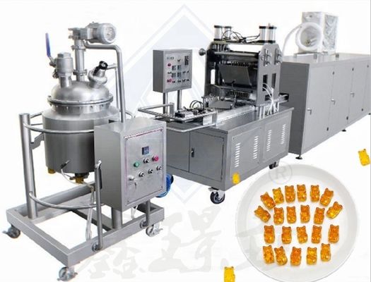 Ligne de production avancée de chocolat à la gelée dure et douce avec 150 machines à faire des bonbons