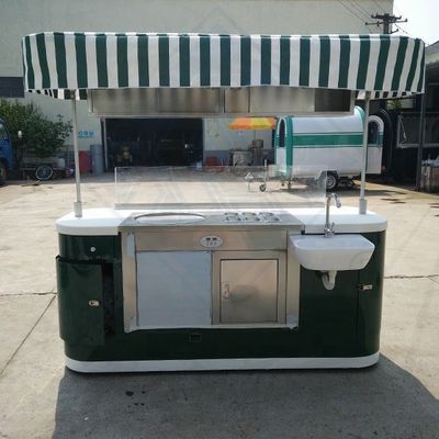 Longue durée de vie Chariot alimentaire mobile équipements personnalisés et remorque à jus avec roues