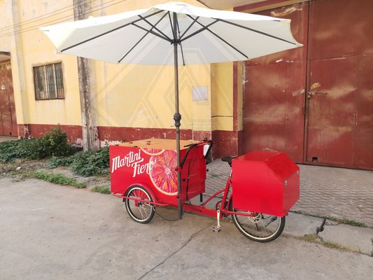 Longue durée de vie du panier alimentaire tricycle pour le camion alimentaire mobile multifonctionnel