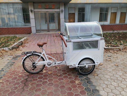 Fonction de la machine du camion alimentaire mobile Fournir de la nourriture avec un panier à bicyclette à trois roues