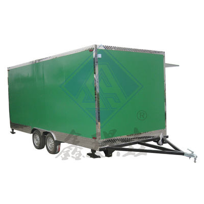 500 cm Carré commercial industriel à un ou deux essieux Chariot alimentaire mobile