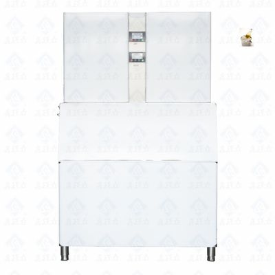 Fabricant de glace commercial refroidi à l'air 220V Voltage pour la production de glace en cubes