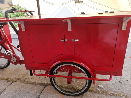 Camions alimentaires en remorque ancienne Mobile Café à bicyclette alimentaire panier avec options de vente au détail