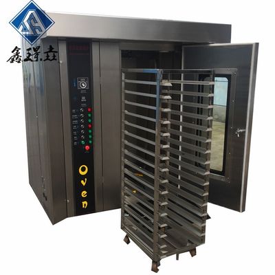 32 plateaux européens four rotatif au rack diesel pour cuire du pain, des gâteaux et des toasts