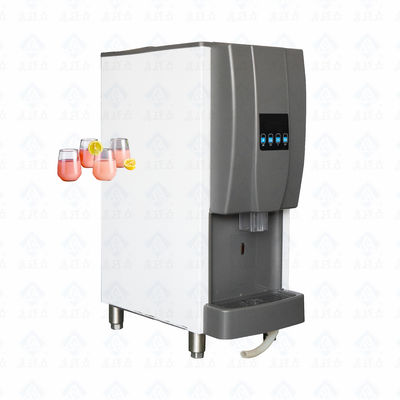 Machine automatique de fabrication de glace à comptoir à haute productivité avec distributeur d'eau chaude froide