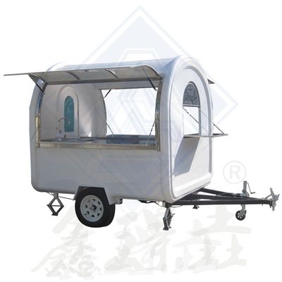 Carton de café mobile pour les magasins de boissons alimentaires Snack Street Food Trailer Couleur personnalisée