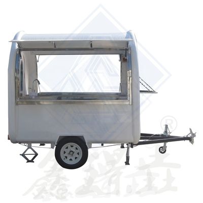Carton de café mobile pour les magasins de boissons alimentaires Snack Street Food Trailer Couleur personnalisée