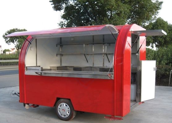 Fermes de vente de rue en plein air Snack Food Trucks dans une remorque mobile entièrement équipée