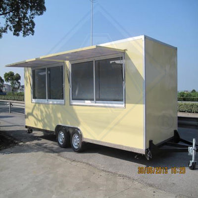 Trailers de vente de collations mobiles pour trailers de paniers de nourriture en plein air