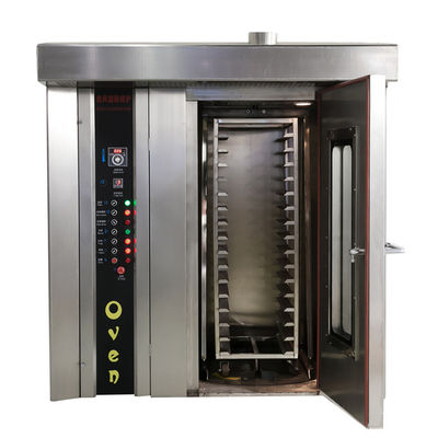 Machine à four rotatif de boulangerie avancée à haute productivité avec cuisinière à gaz