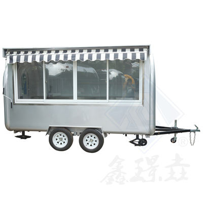 Camions de nourriture mobiles Bar mobile remorque de nourriture Caravane friteuse Poulet grill Carton alimentaire